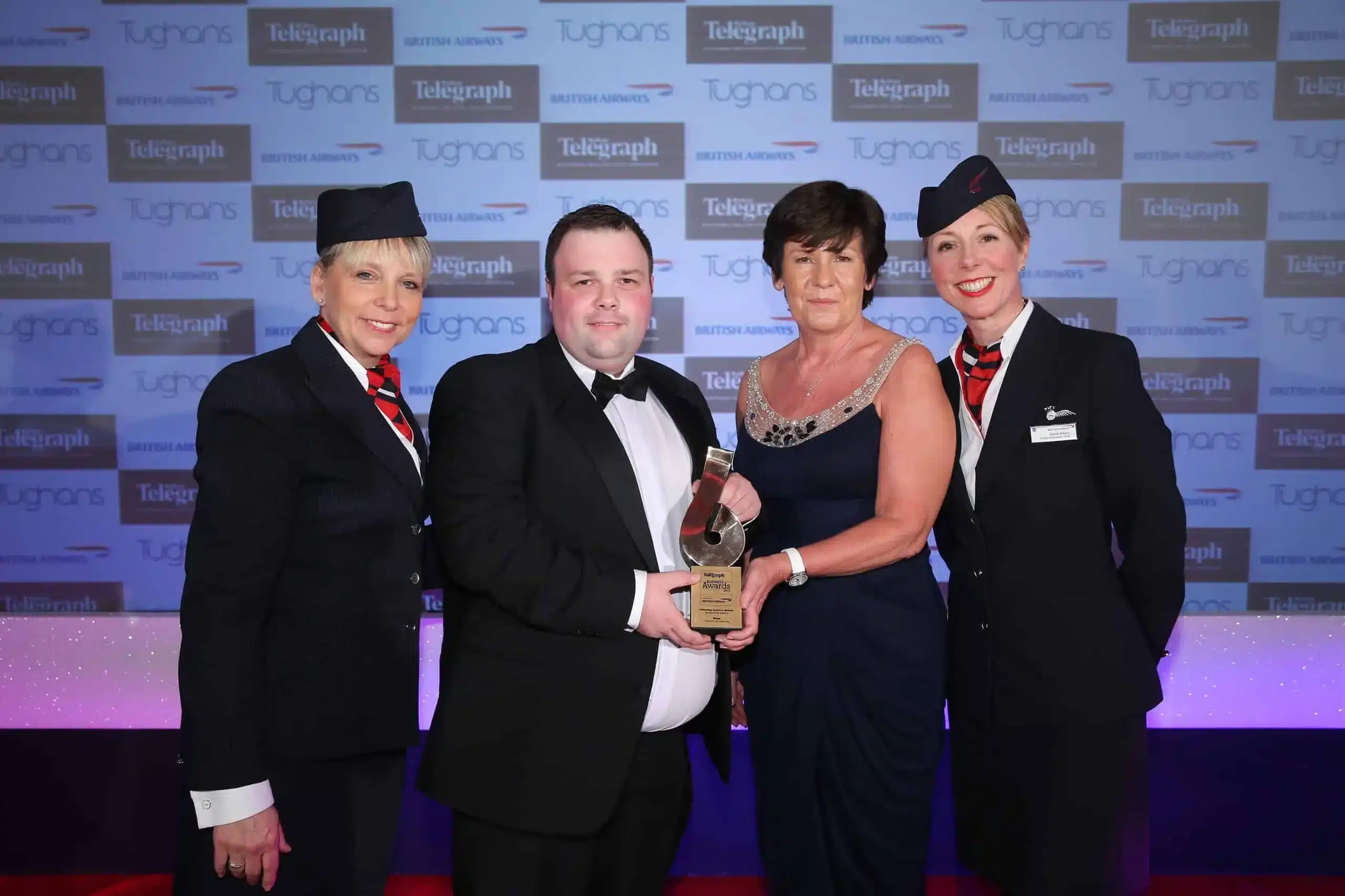 Jonny collecting award